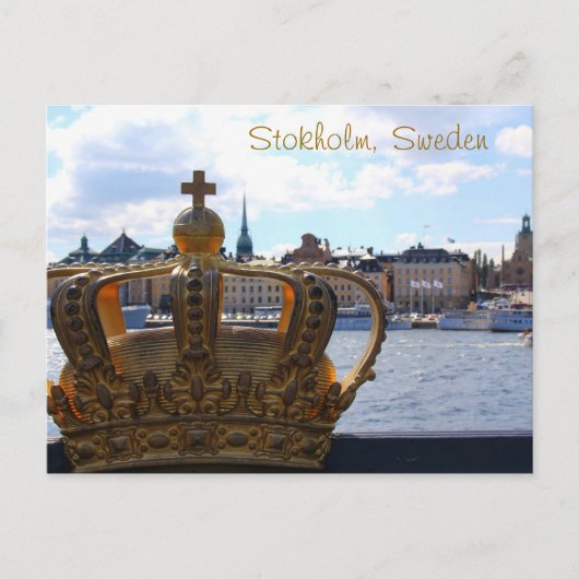 Carte Postale Stockholm, Suède (Devant)