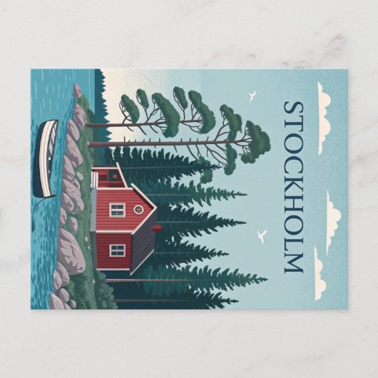 Carte Postale Stockholm, Suède (Devant)