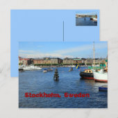 Carte Postale Stockholm, Suède (Devant / Derrière)