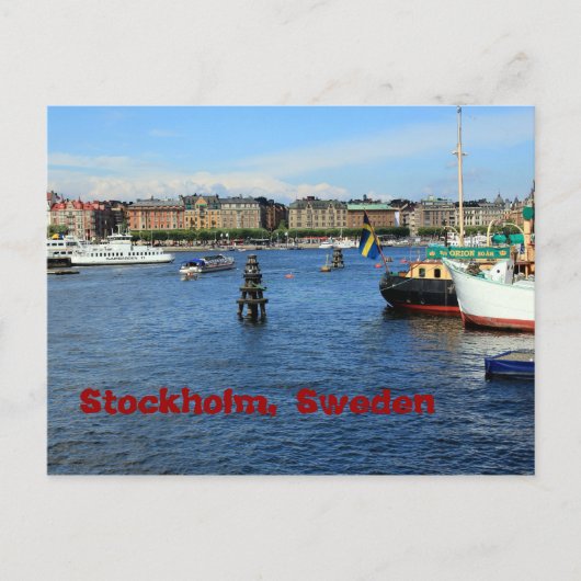 Carte Postale Stockholm, Suède (Devant)