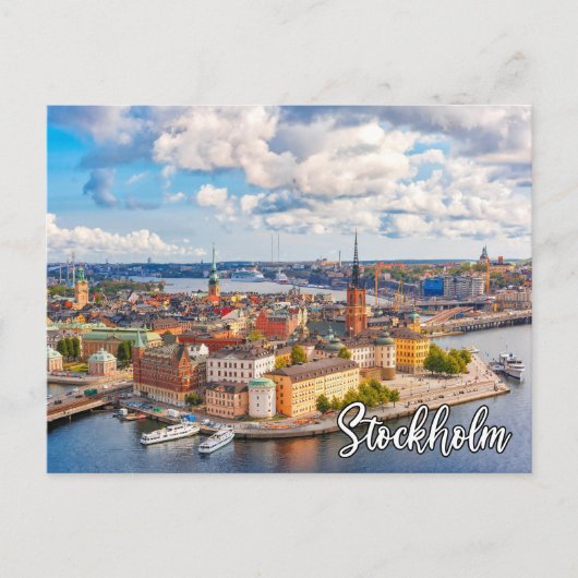 Carte Postale Stockholm, Suède (Devant)