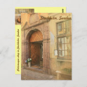 Carte Postale Stockholm, Suède (Devant / Derrière)