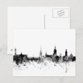 Carte Postale Stockholm Suède Skyline (Devant / Derrière)