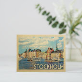 Carte postale Stockholm Suède Vintage voyage (Debout devant)