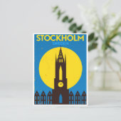 Carte Postale Stockholm Suède vintage voyage scandinavie (Debout devant)