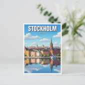 Carte Postale Stockholm Suède Voyages (Debout devant)