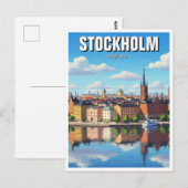 Carte Postale Stockholm Suède Voyages (Devant / Derrière)