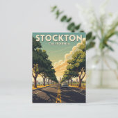 Carte Postale Stockton California Central Valley (Debout devant)