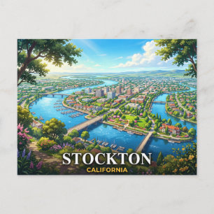Carte Postale Stockton Californie