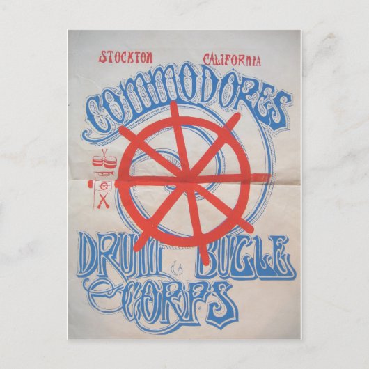 Carte Postale Stockton Commodores Drum et Bugle Corps (Devant)