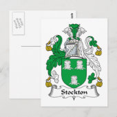 Carte Postale Stockton Family Crest (Devant / Derrière)