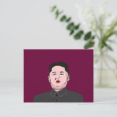Carte Postale Stolid Kim Jong-un (Debout devant)