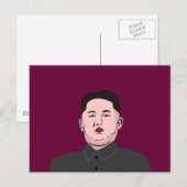Carte Postale Stolid Kim Jong-un (Devant / Derrière)