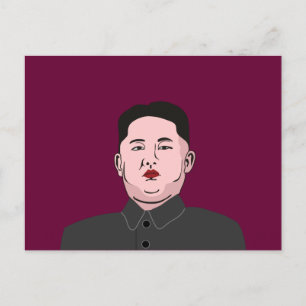 Carte Postale Stolid Kim Jong-un