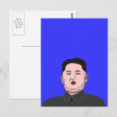 Carte Postale Stolid Kim Jong-un (Devant / Derrière)