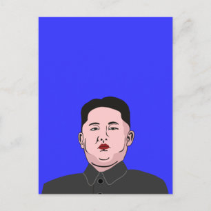 Carte Postale Stolid Kim Jong-un