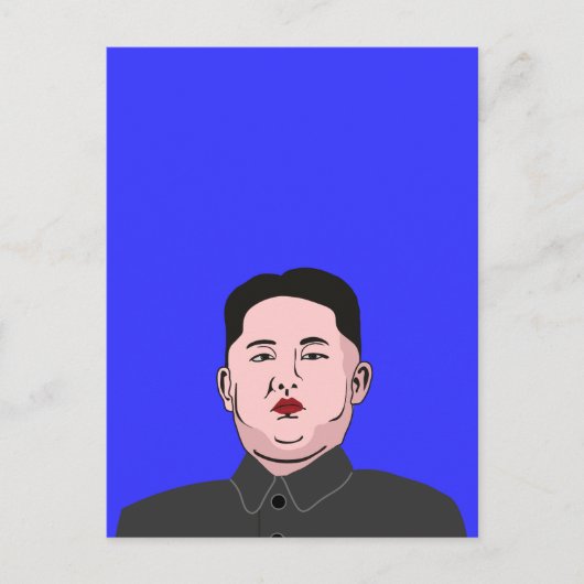 Carte Postale Stolid Kim Jong-un (Devant)