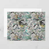 Carte Postale Stone Marbling with Turquoise Veins (Devant / Derrière)