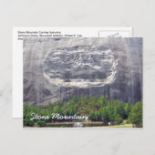Carte Postale Stone Mountain Carturage Stone Mountain Georgia 2 (Devant / Derrière)