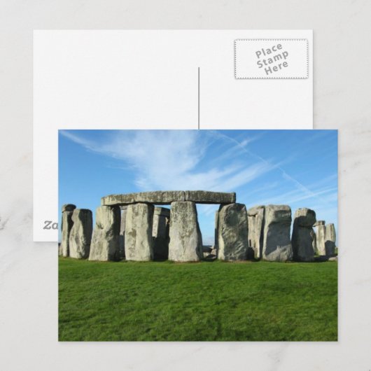 Carte Postale Stonehenge (Devant / Derrière)