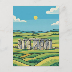 Carte Postale Stonehenge Angleterre Royaume-Uni Voyage