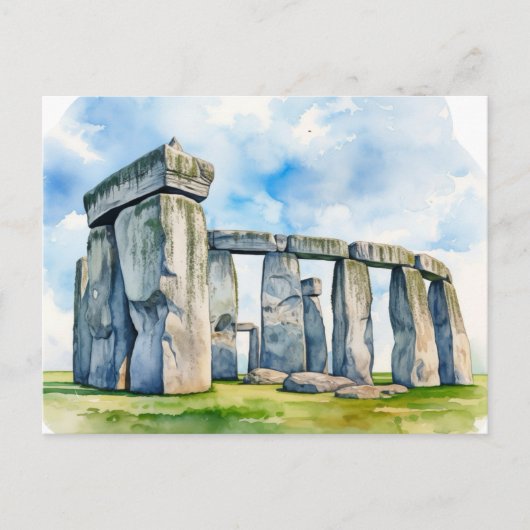 Carte Postale Stonehenge : le gardien intemporel du passé (Devant)