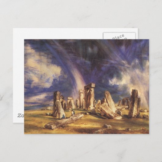 Carte Postale Stonehenge - par : John Constable (Devant / Derrière)