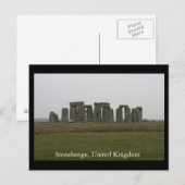 Carte Postale Stonehenge, Royaume-Uni (Devant / Derrière)