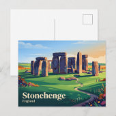 Carte Postale Stonehenge Royaume-Uni (Devant / Derrière)