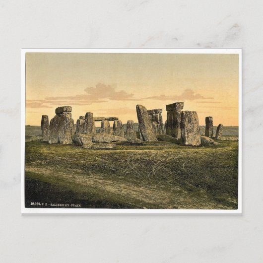 Carte Postale Stonehenge, Salisbury, Angleterre Photochrom rare (Devant)