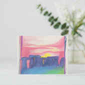Carte Postale Stonehenge tiennent le premier rôle d'abord l'art (Debout devant)