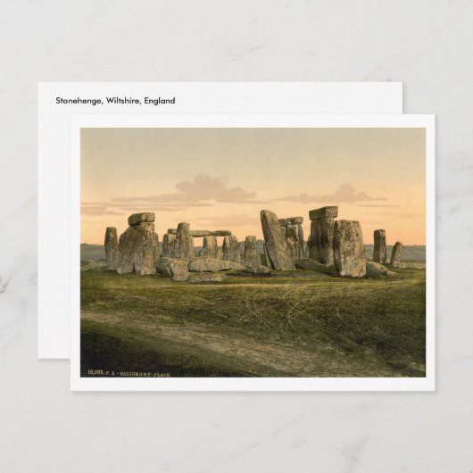 Carte Postale Stonehenge, Wiltshire, Angleterre (Devant / Derrière)