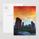 Carte Postale Stonehenge, Wiltshire, Angleterre (Devant / Derrière)