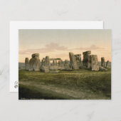 Carte Postale Stonehenge, Wiltshire, Angleterre c.1895 (Devant / Derrière)