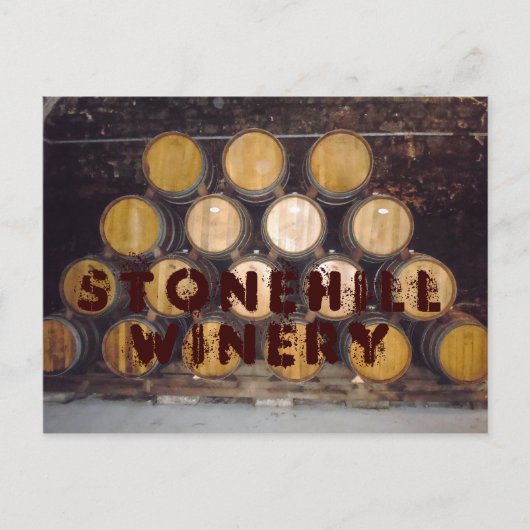 Carte Postale Stonehill Winery (Devant)