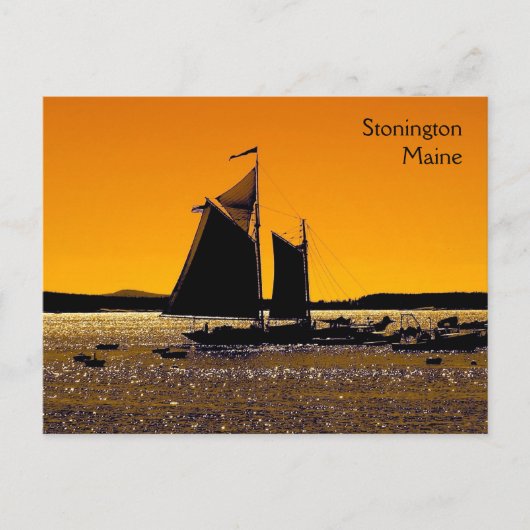 Carte Postale Stonington Silhouette (Devant)