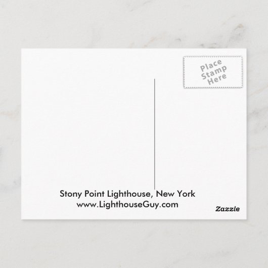 Carte Postale Stony Point Lighthouse, New York Postcard (Dos)