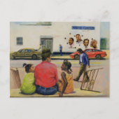 Carte Postale Stoop 2000 de ville d'été (Devant)