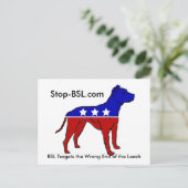 Carte postale Stop-BSL (Debout devant)