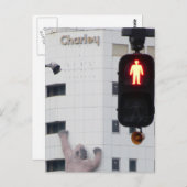 Carte Postale STOP Il y a un gorille au mur ! (Devant / Derrière)