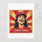Carte Postale Stop Kamunism Harris Walz 2024 Camarade Kamala (Devant)