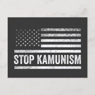 Carte Postale Stop Kamunism Harris Walz 2024 Camarade Kamala