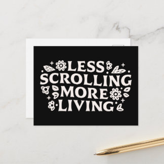 Carte Postale Stop scrolling doomscrolling quotes aesthetic