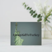 Carte postale #StopAidToTurkey (Debout devant)