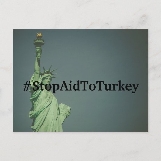 Carte postale #StopAidToTurkey (Devant)