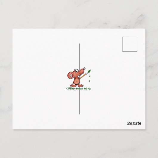 Carte Postale Stopper par Woods Soirée Neige Robert Frost Poème (Dos)