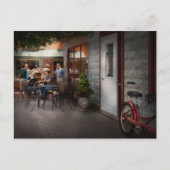 Carte Postale Storefront - Frenchtown, NJ - Dans un bistro pitto (Devant)