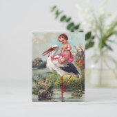 Carte Postale Stork and Baby (Debout devant)