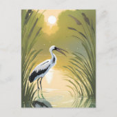 Carte Postale Stork Swamp | Everglades National Park Watercolor (Devant)