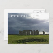 Carte Postale Storm et Stonehenge (Devant / Derrière)